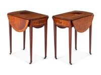 A Pair of Georgian Style Pembroke Tables