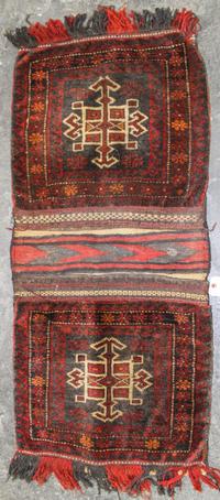 A Saddle Bag 3 feet 10 inches x 1 foot 9 inches.
