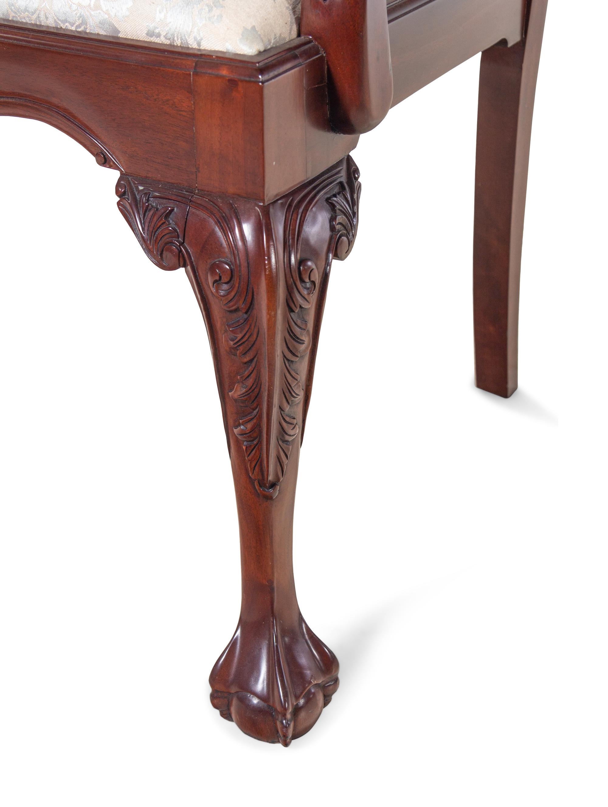 A Set of Ten George III Style Mahogany Dining Chairs