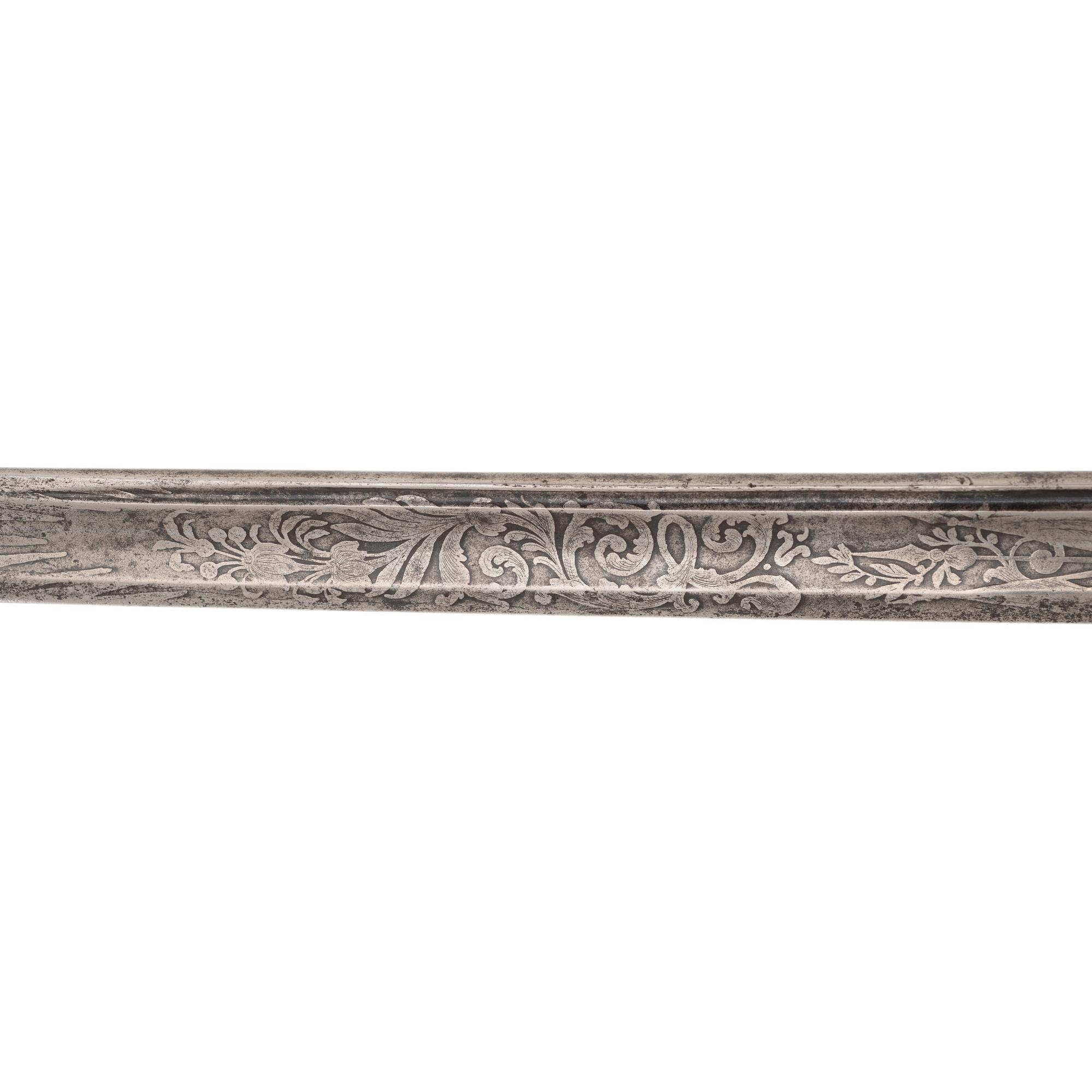 Hortsmann Retailed Import Model 1850 Staff and Field Officer's Sword Presented to Capt. Ira Ayer - 116th NY Infantry