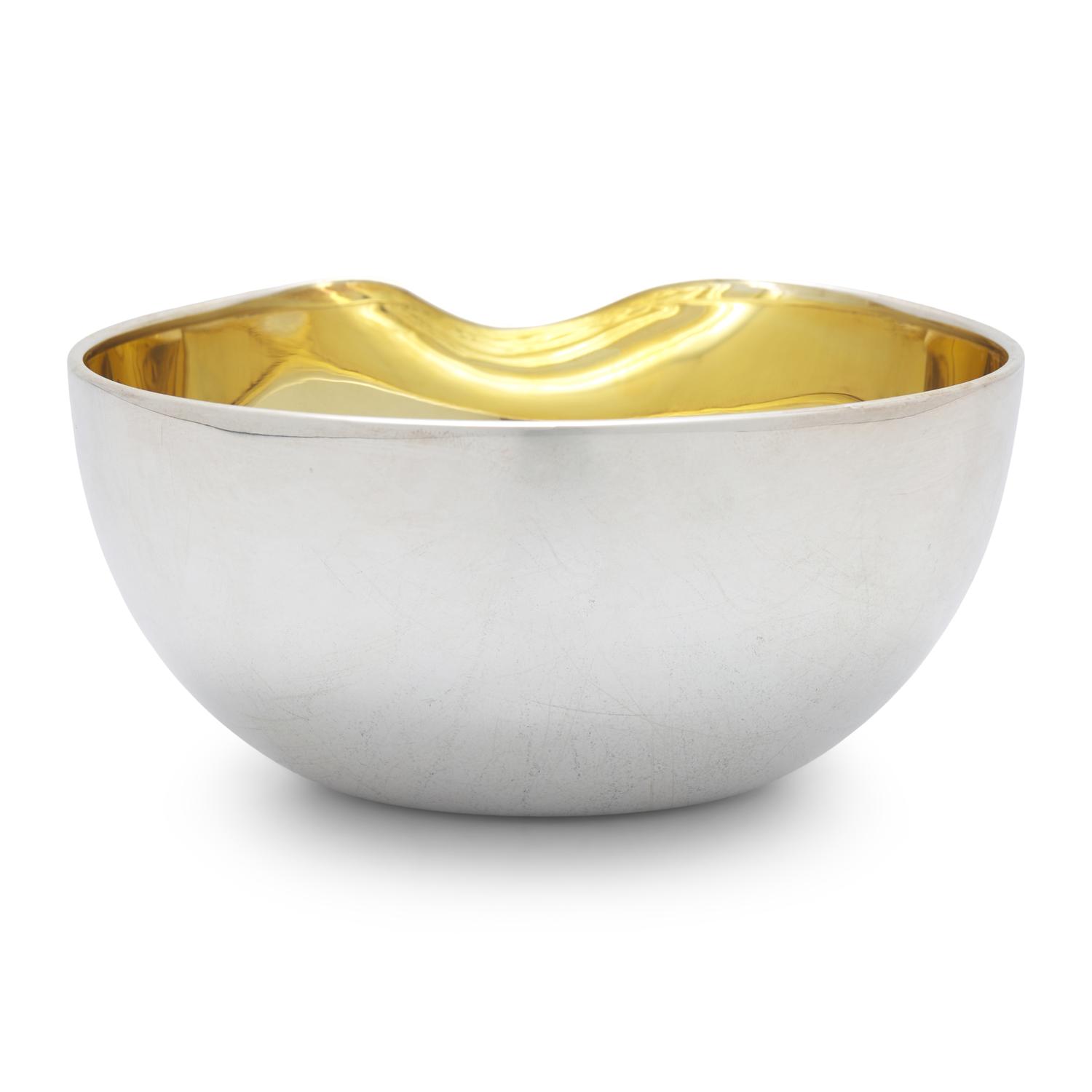 A Tiffany and Co. Silver Thumbprint Bowl