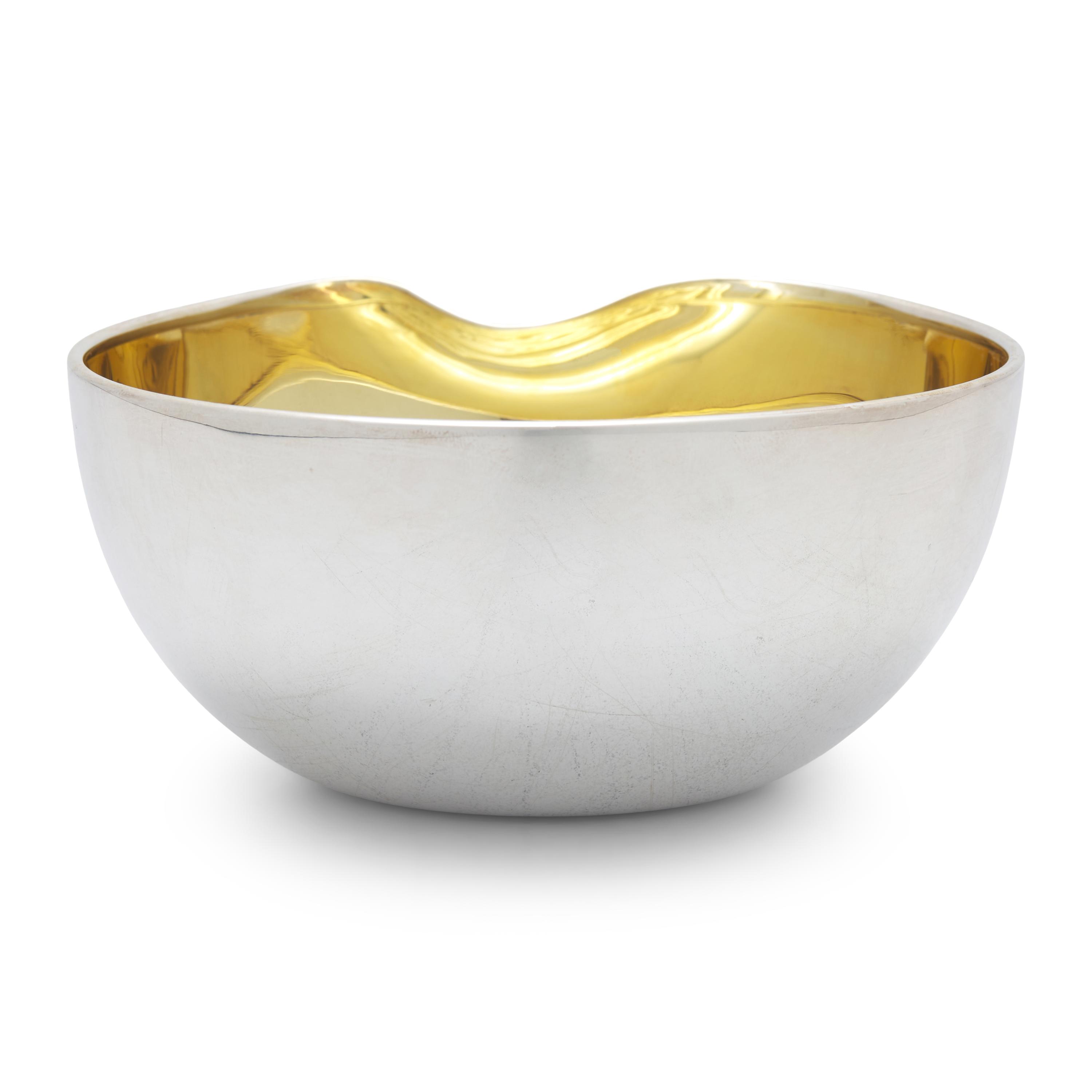 A Tiffany and Co. Silver Thumbprint Bowl
