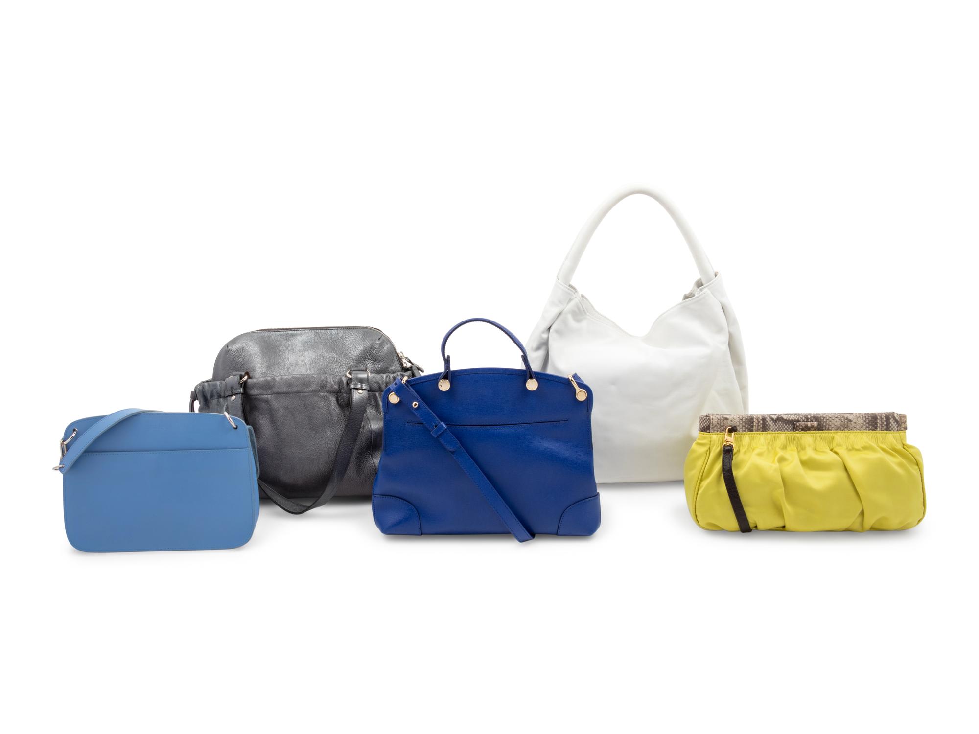 Collection of Five Furla Bags, 1990-2010s