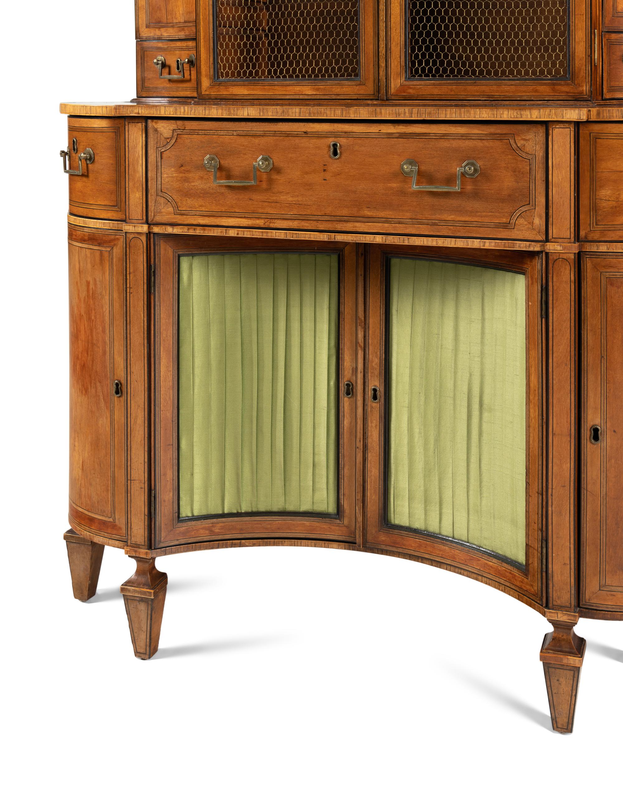 An Edwardian Mahogany Bureau Bookcase
