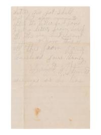[CIVIL WAR]. Soldier's letter written from camp near the Chancellorsville Battlefield. 1863.