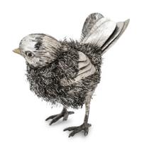 An Italian Silver Bird-Form Table Ornament