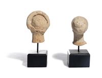 Two Hellenistic Terracotta Female Heads