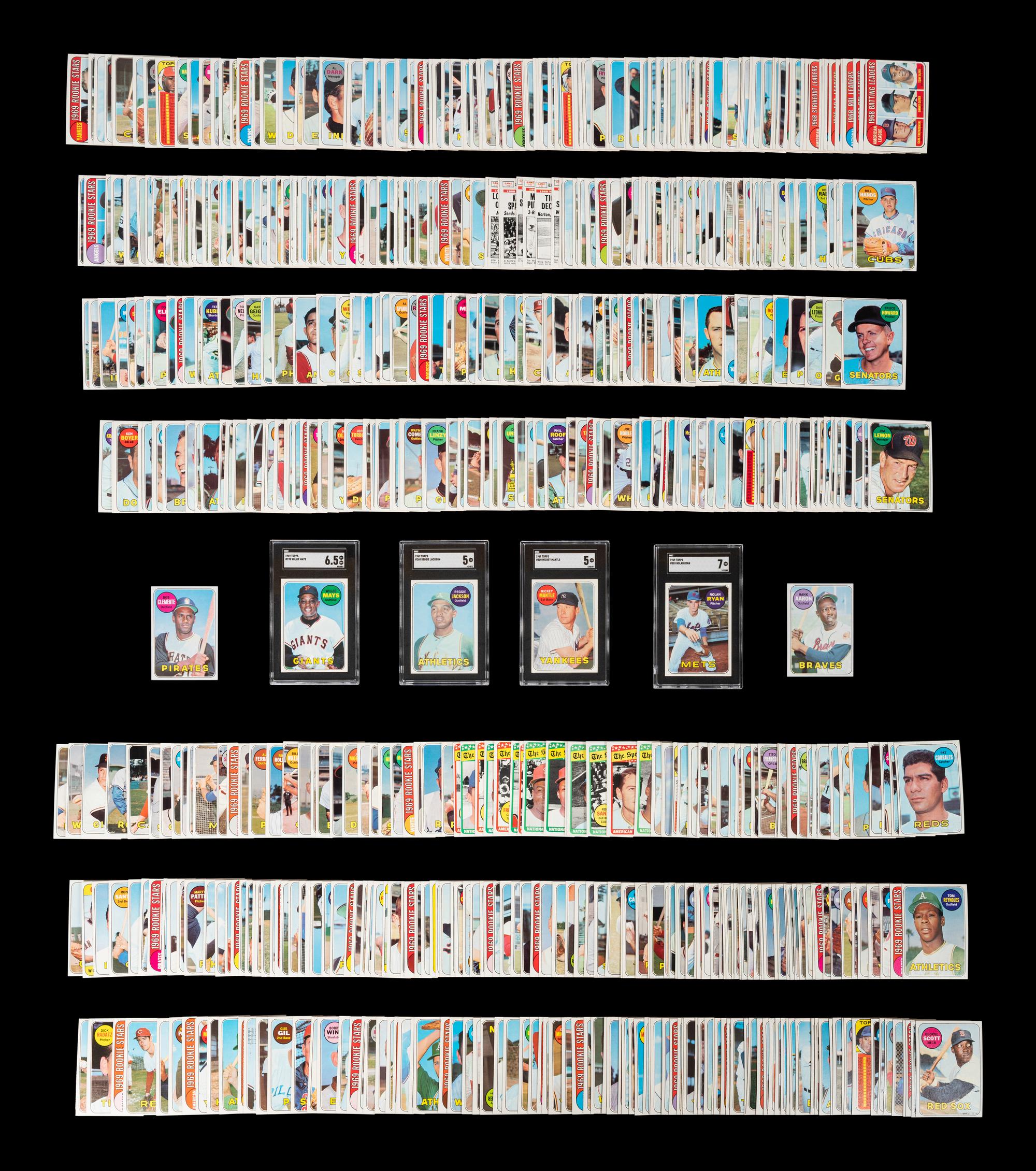 A Complete Set of 1969 Topps Baseball Cards (664/664),