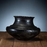 Ohkay Owingeh (San Juan) Blackware Pottery Olla