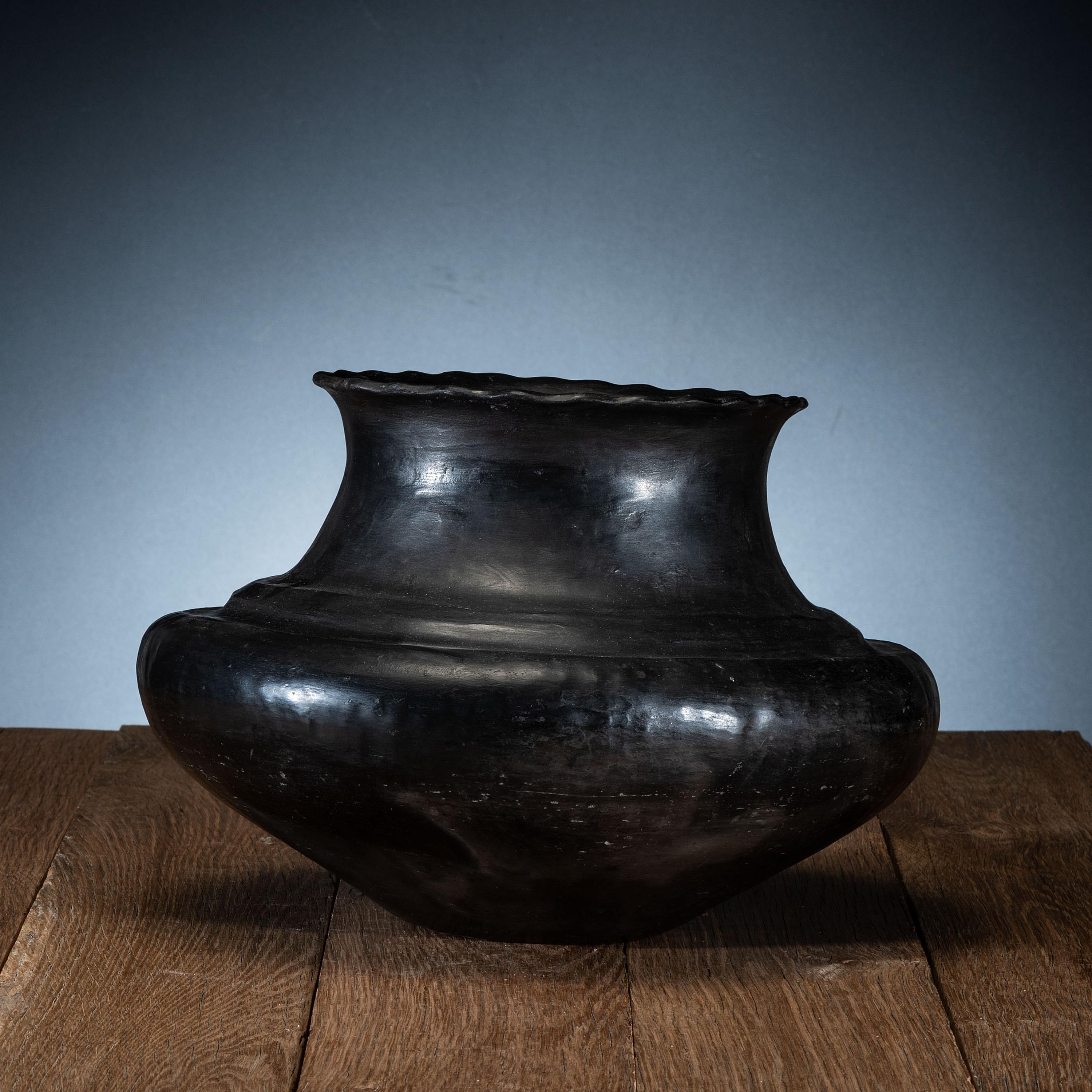 Ohkay Owingeh (San Juan) Blackware Pottery Olla