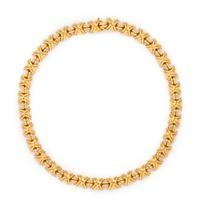 TIFFANY & CO., YELLOW GOLD 'X' NECKLACE