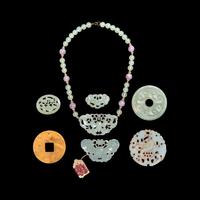 Seven Chinese Jade Pendants