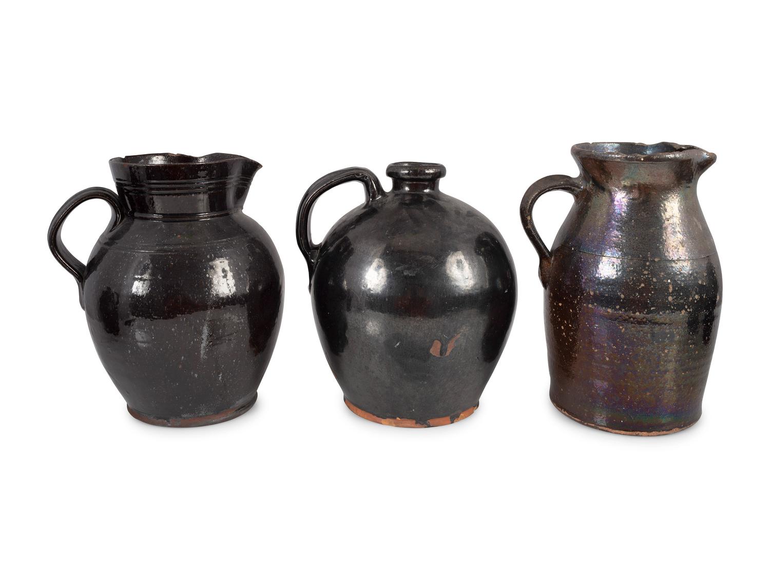 Six Redware Vessels