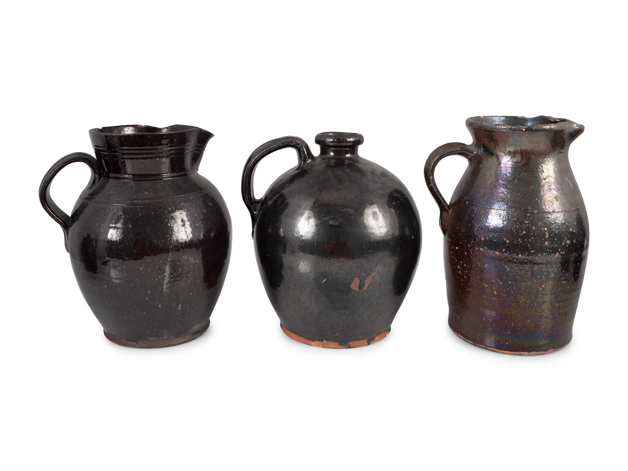 Six Redware Vessels