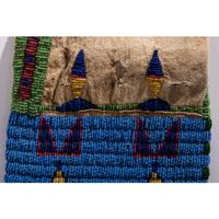 Sioux Beaded Hided Tobacco Bag