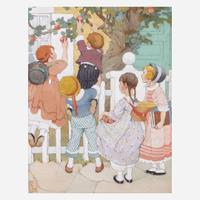 Gertrude Alice Kay (American, 1884-1939) Cover Illustration and Frontispiece from 'Adventures in Our Street'