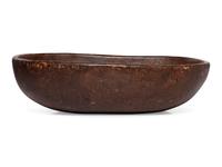 A Large Burl Maple or Ash Dough Bowl