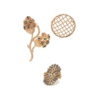 COLLECTION OF YELLOW GOLD AND GEMSTONE JEWELRY