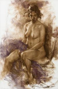 Ramon Kelley, (American, b. 1939), North Light Nude, 1981