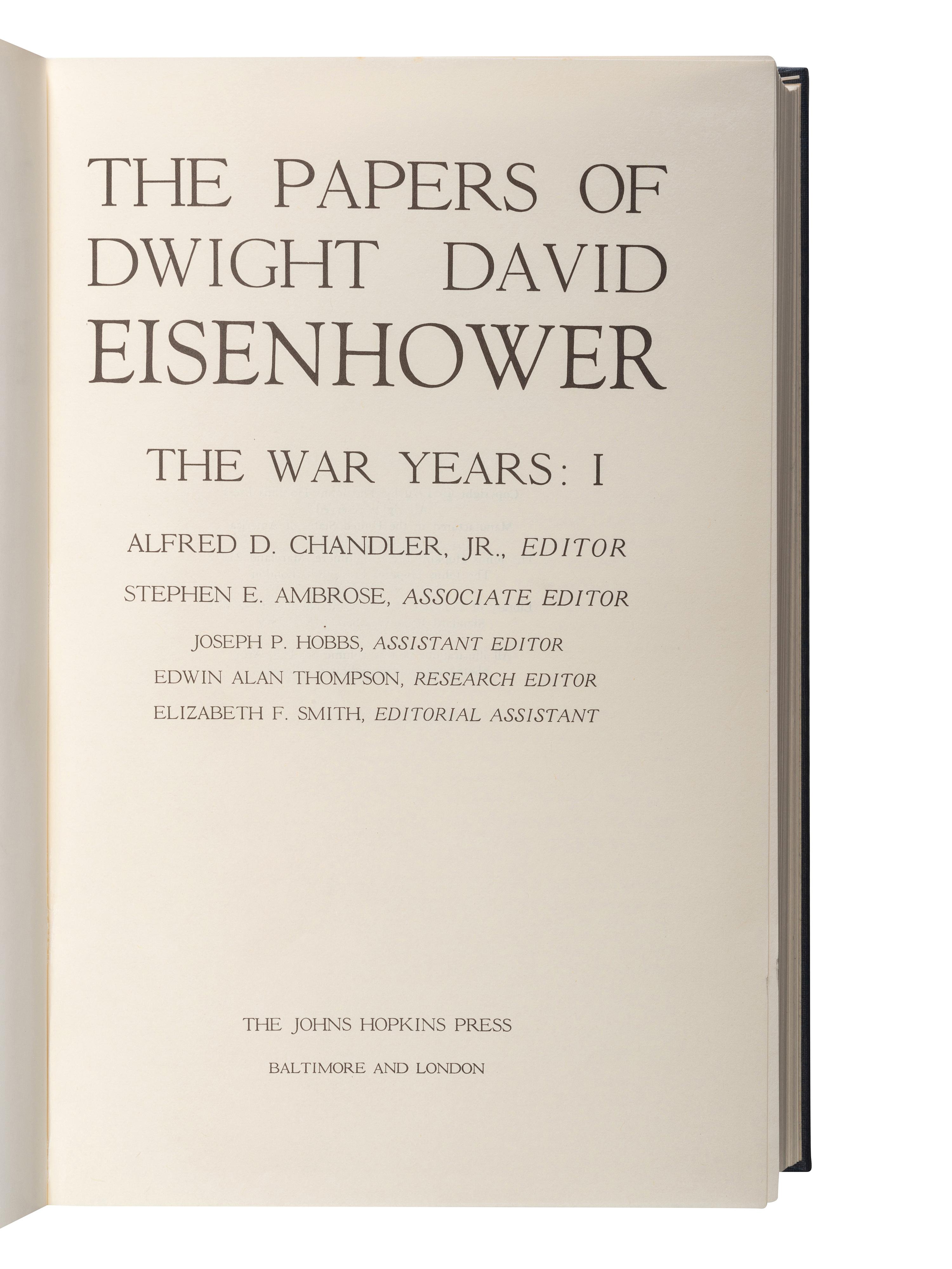 [WORLD WAR I]. -- [WORLD WAR II]. A group of multi-volume memoirs by Generals Pershing and Eisenhower, comprising: