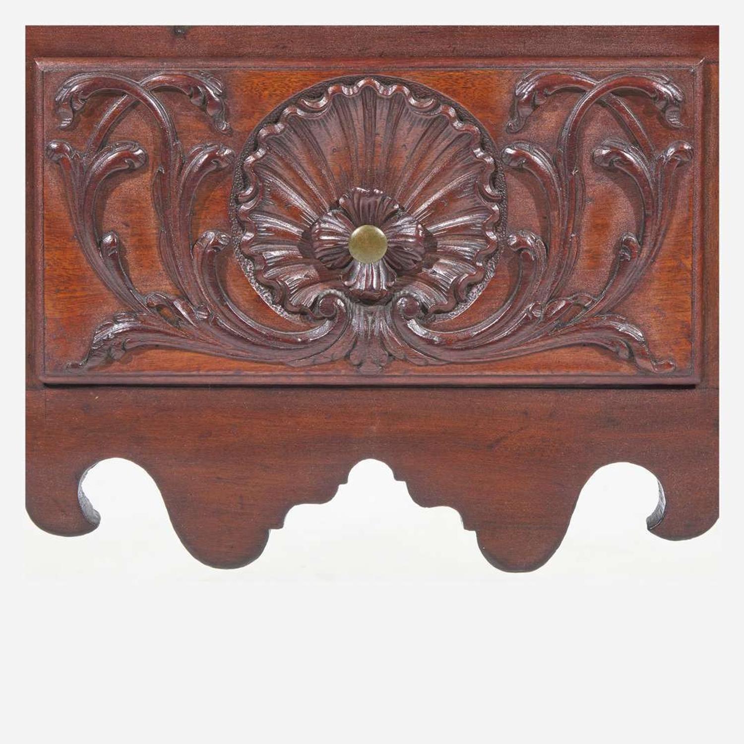 A Chippendale carved mahogany dressing table Circle of the 'Garvan' carver, Philadelphia, PA, circa 1770