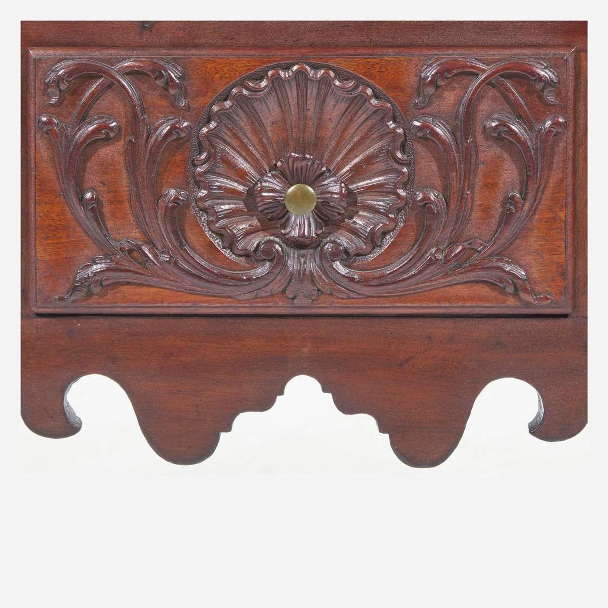 A Chippendale carved mahogany dressing table Circle of the 'Garvan' carver, Philadelphia, PA, circa 1770