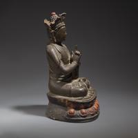 A Chinese Bronze Figure of a Seated Buddha, Ming Dynasty — 明 銅坐佛