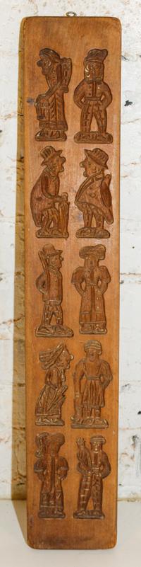 A Wood Mold Height 26 3/8 x width 4 5/8 inches.