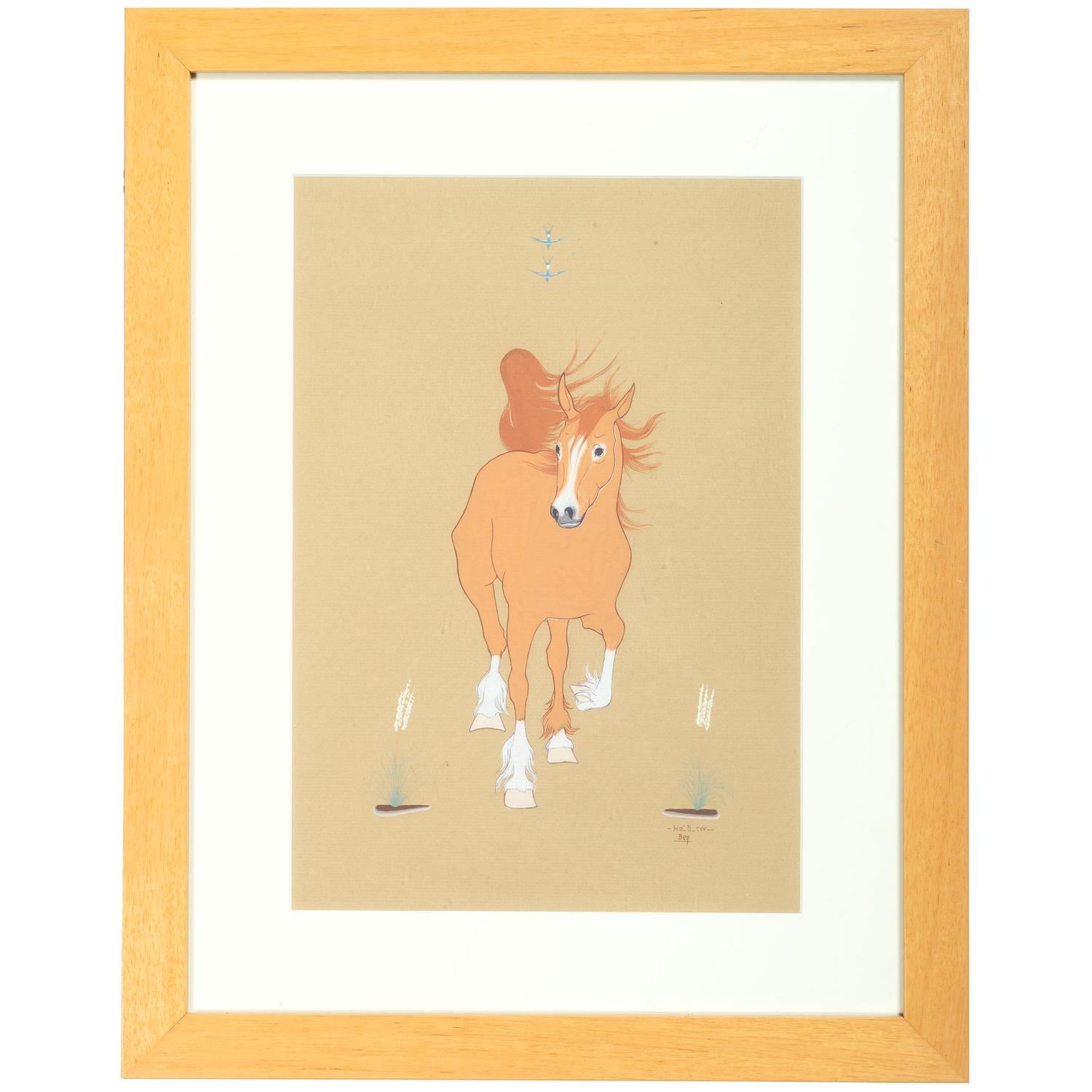 untitled, running horse
