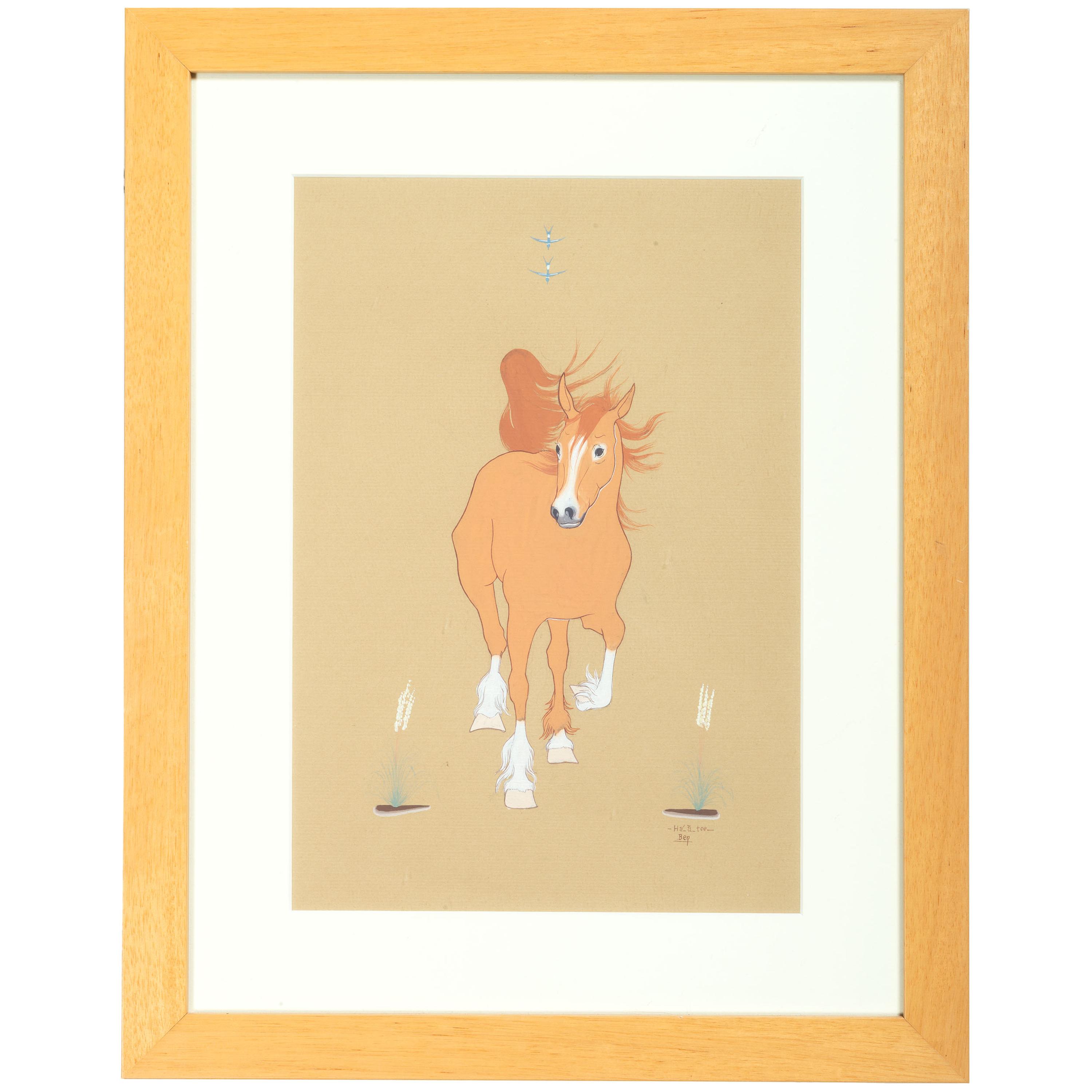 untitled, running horse
