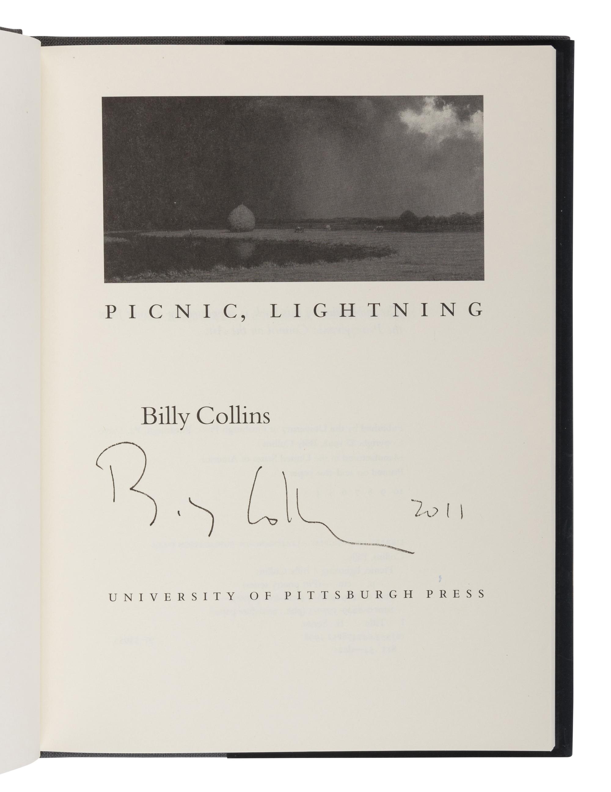 COLLINS, Billy (b. 1941). Questions About Angels . New York: William Morrow and Company, Inc., 1991.