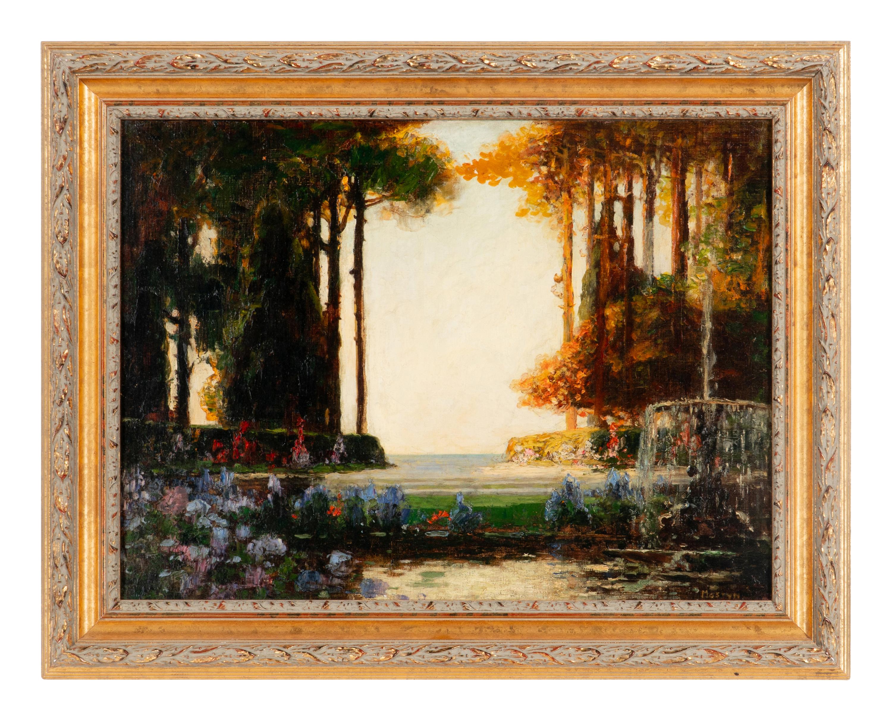 Thomas Edwin Mostyn (British, 1864–1930) — Idyllic Garden with Fountain