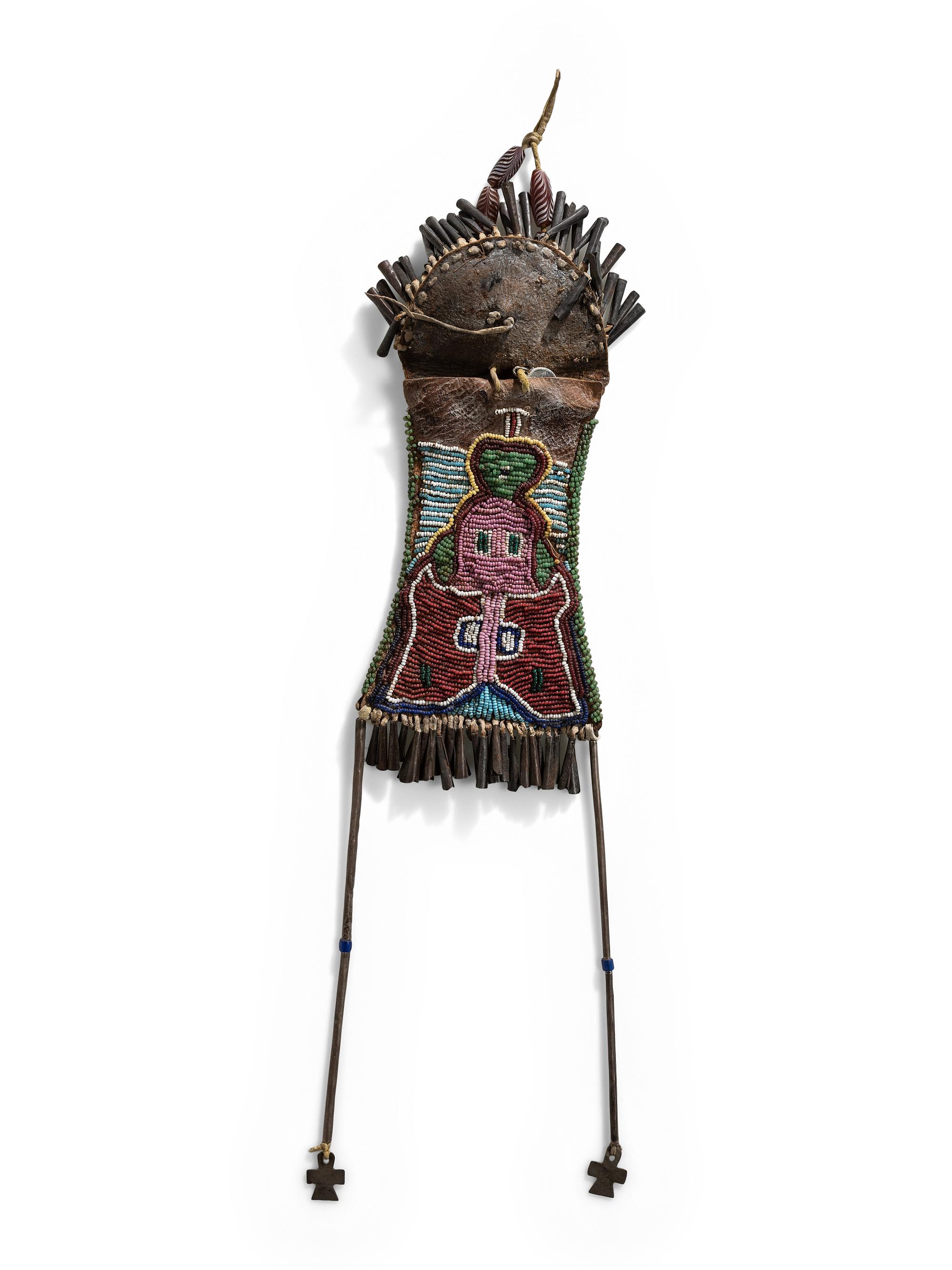 Kiowa Beaded Strike-a-Light Bag
