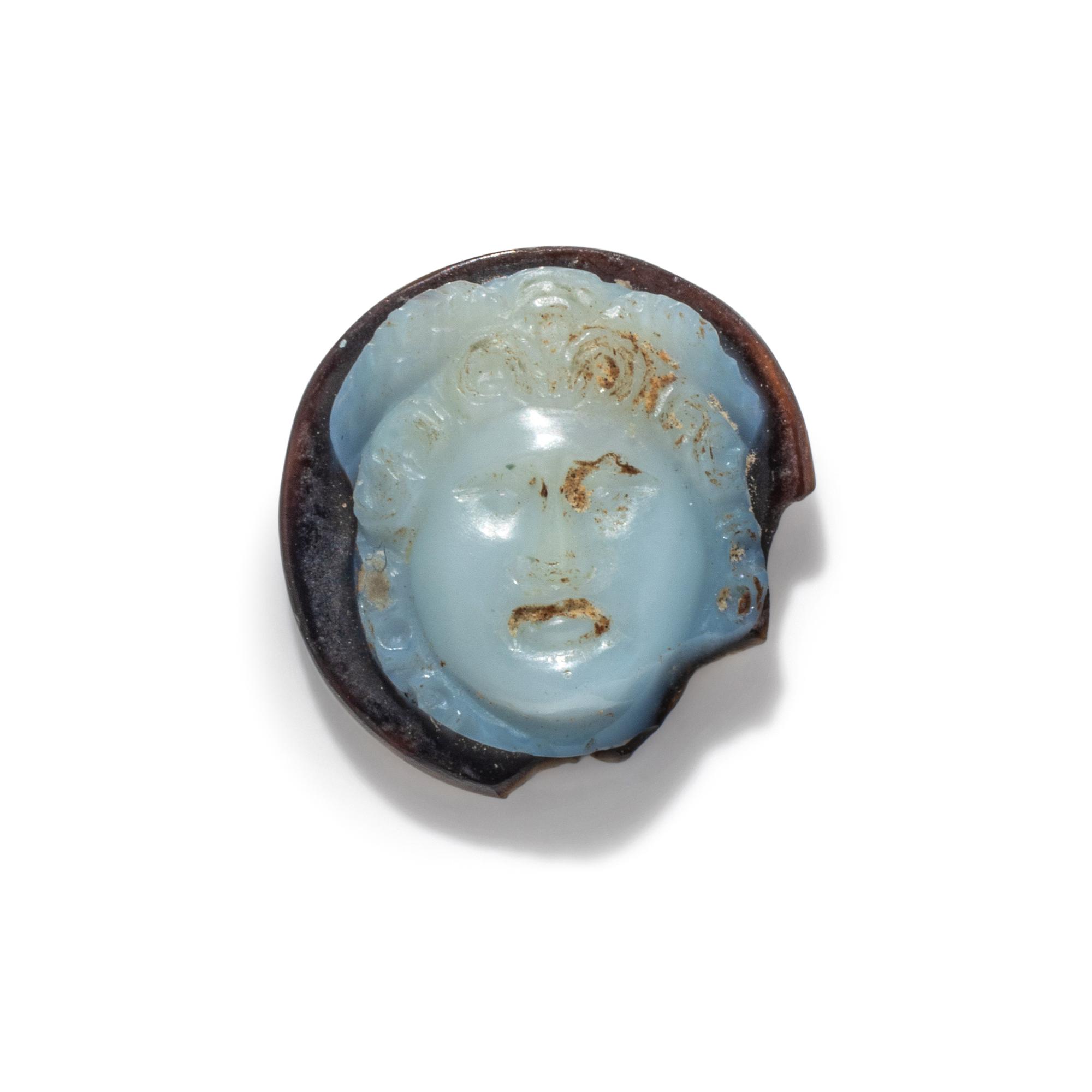 A Roman Onyx Cameo of Medusa