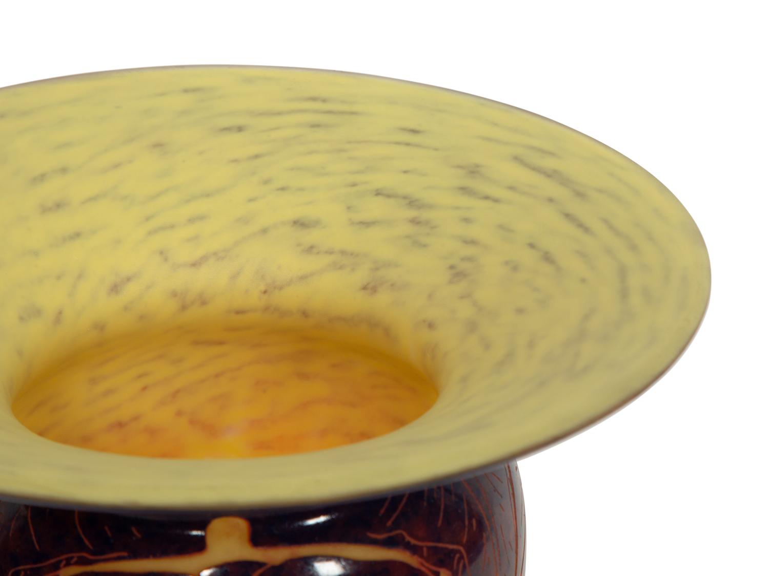 A Le Verre Francais Vase