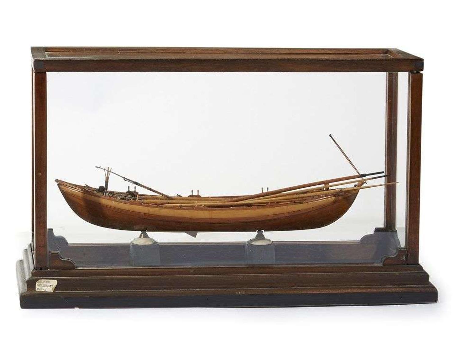 Boxwood model of a whaleboat Luciano Dovesi, England and Scotland, 20th/21st century