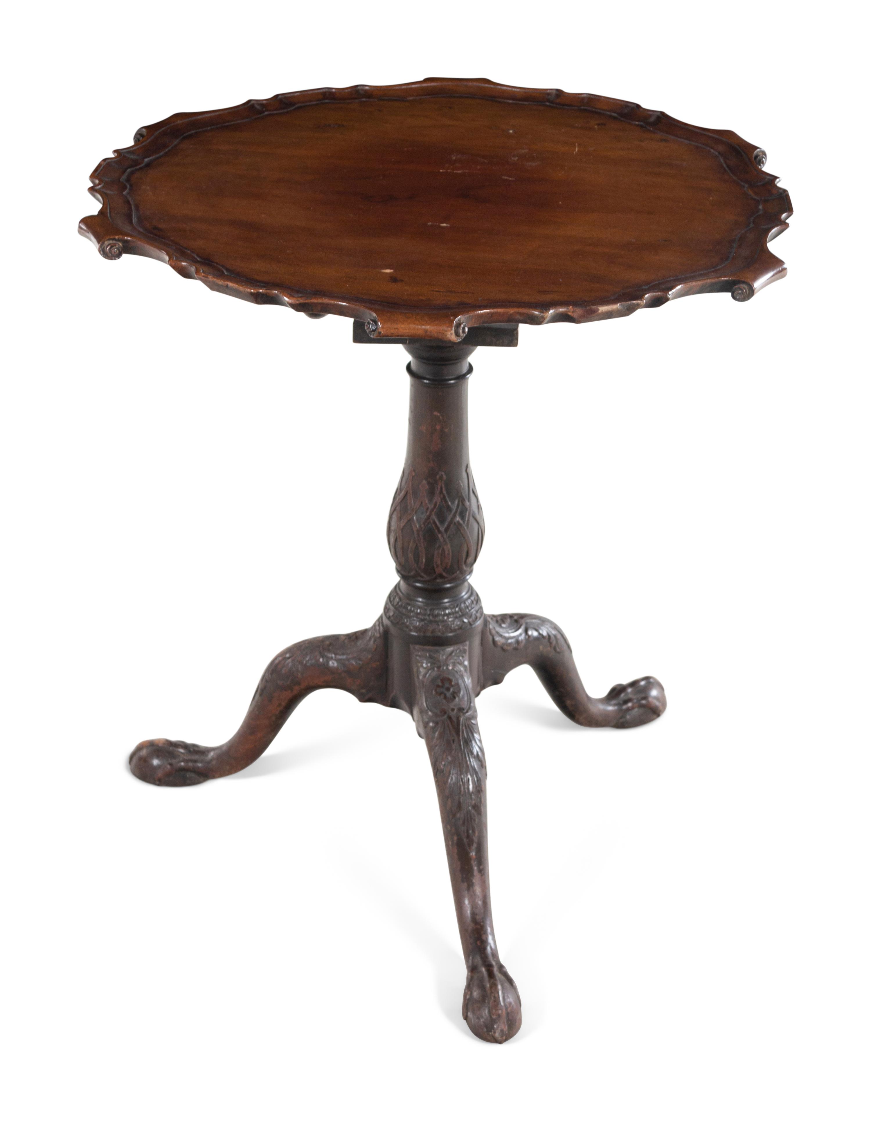 A George III Mahogany Tilt-Top Tea Table