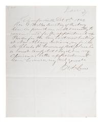[CIVIL WAR - NAVY]. A group of 3 letters signed by Gideon Welles, comprising: