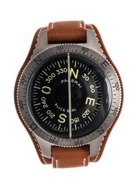 PANERAI, TITANIUM AND STEEL LIMITED EDITION 'BLACK SEAL' COMPASS PAM00191
