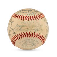 A 1947 Baltimore Orioles Team Signed Autograph Baseball