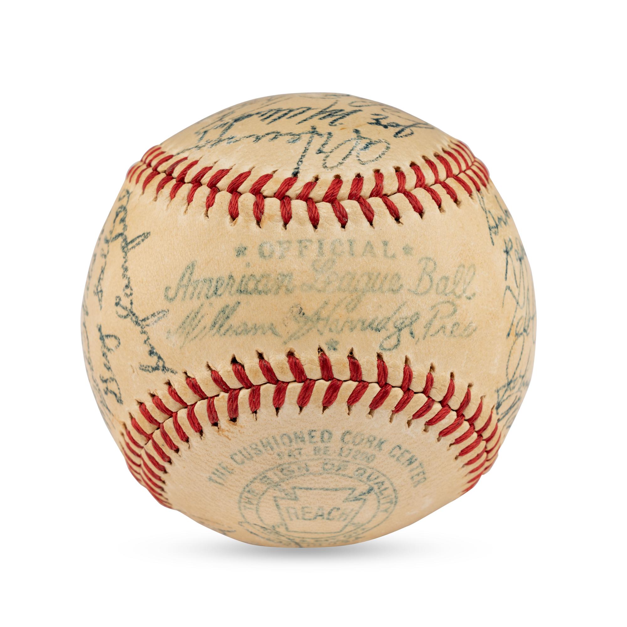 A 1947 Baltimore Orioles Team Signed Autograph Baseball