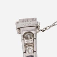 A Platinum, Diamond, and Sapphire Bracelet Art Deco, c.1920