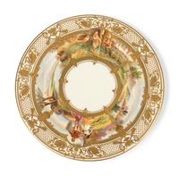 Eleven Dresden Ambrosius Lamm Porcelain Opera Cabinet Plates