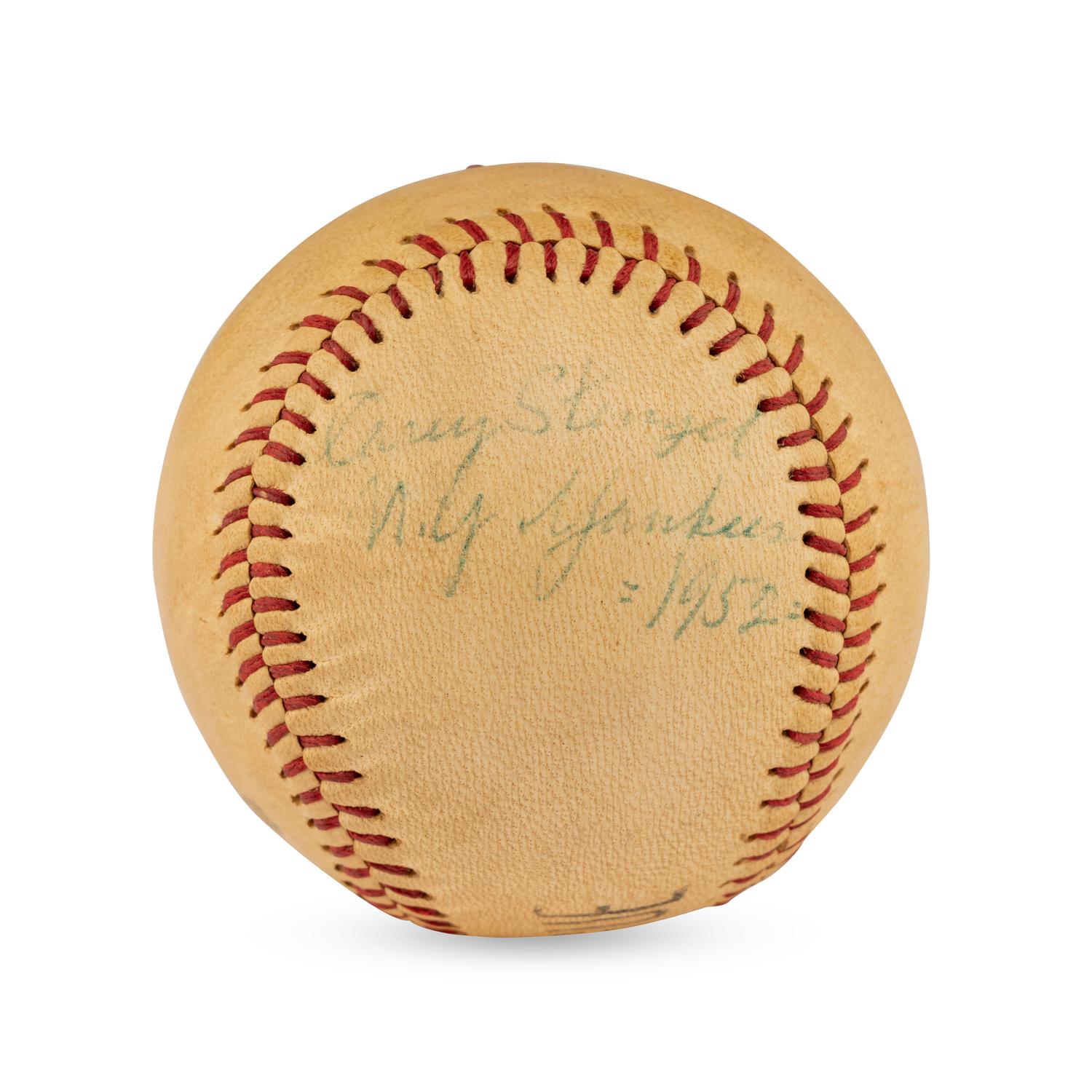 A Casey Stengel Single Signed Autograph Baseball (Beckett Authentication Services Letter of Authenticity)