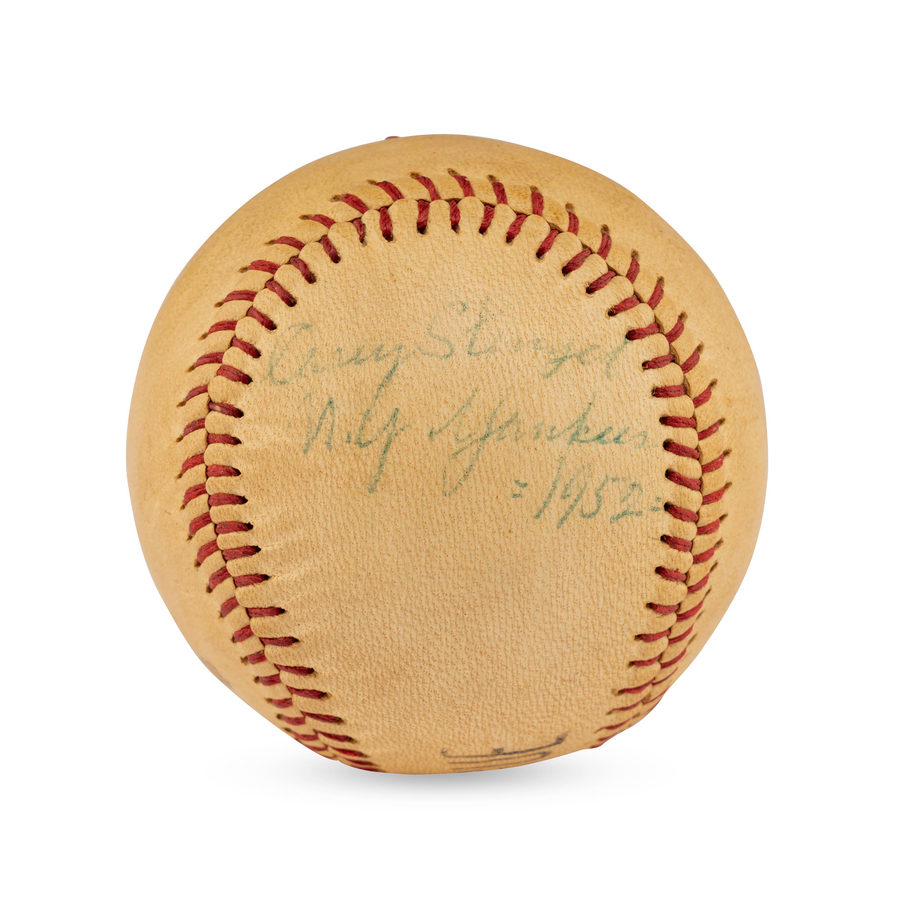 A Casey Stengel Single Signed Autograph Baseball (Beckett Authentication Services Letter of Authenticity)