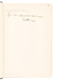 HEMINGWAY, Ernest (1899-1961). In Our Time. New York: Boni and Liveright, 1925.