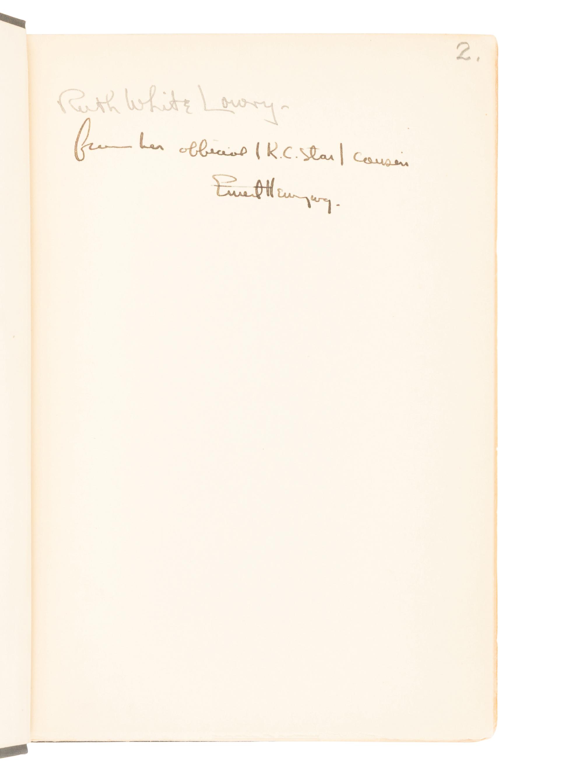HEMINGWAY, Ernest (1899-1961). In Our Time. New York: Boni and Liveright, 1925.