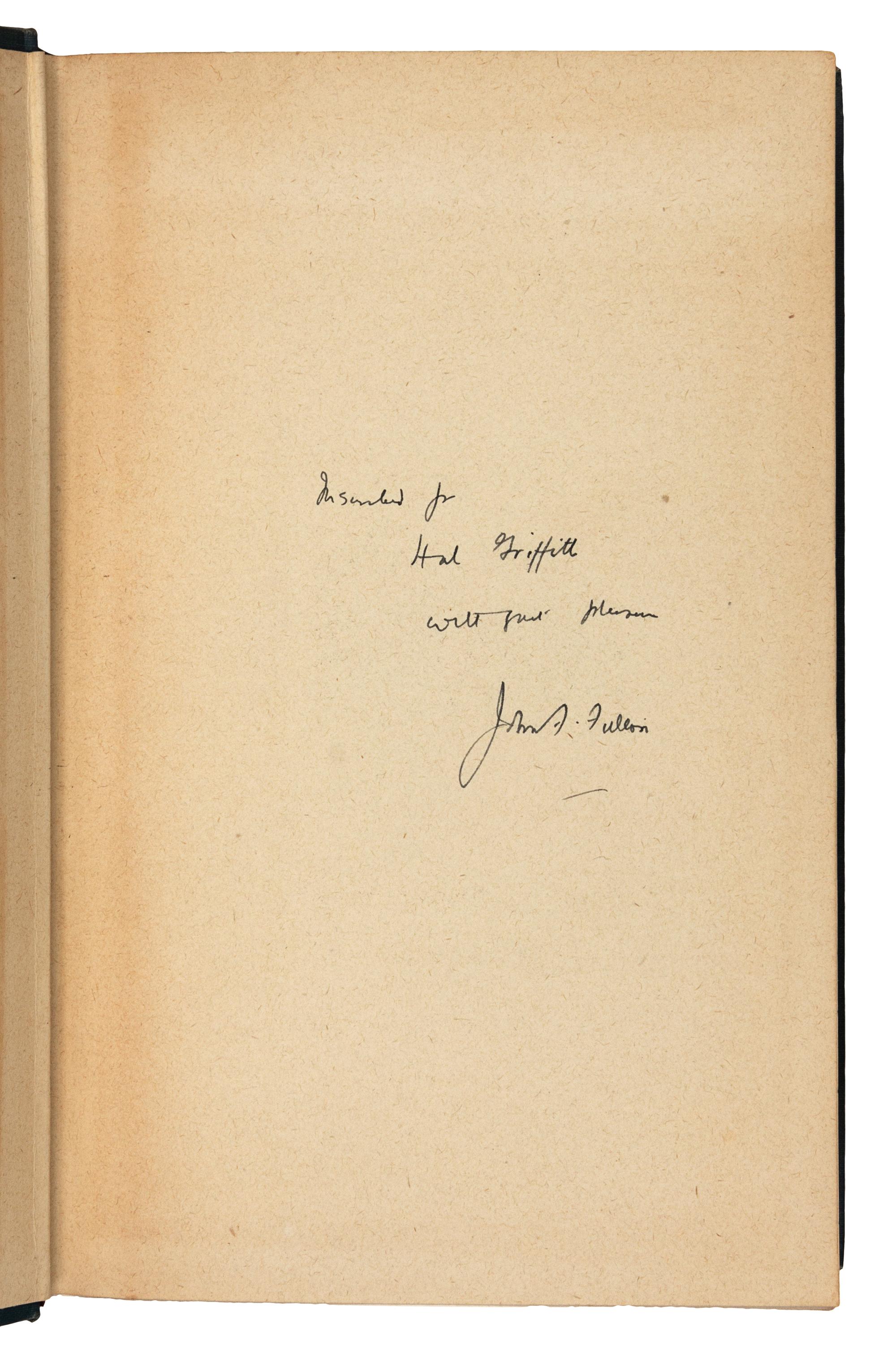 CUSHING, Harvey (1869-1939). The Harvey Cushing Collection of Books and Manuscripts. New York, 1943.