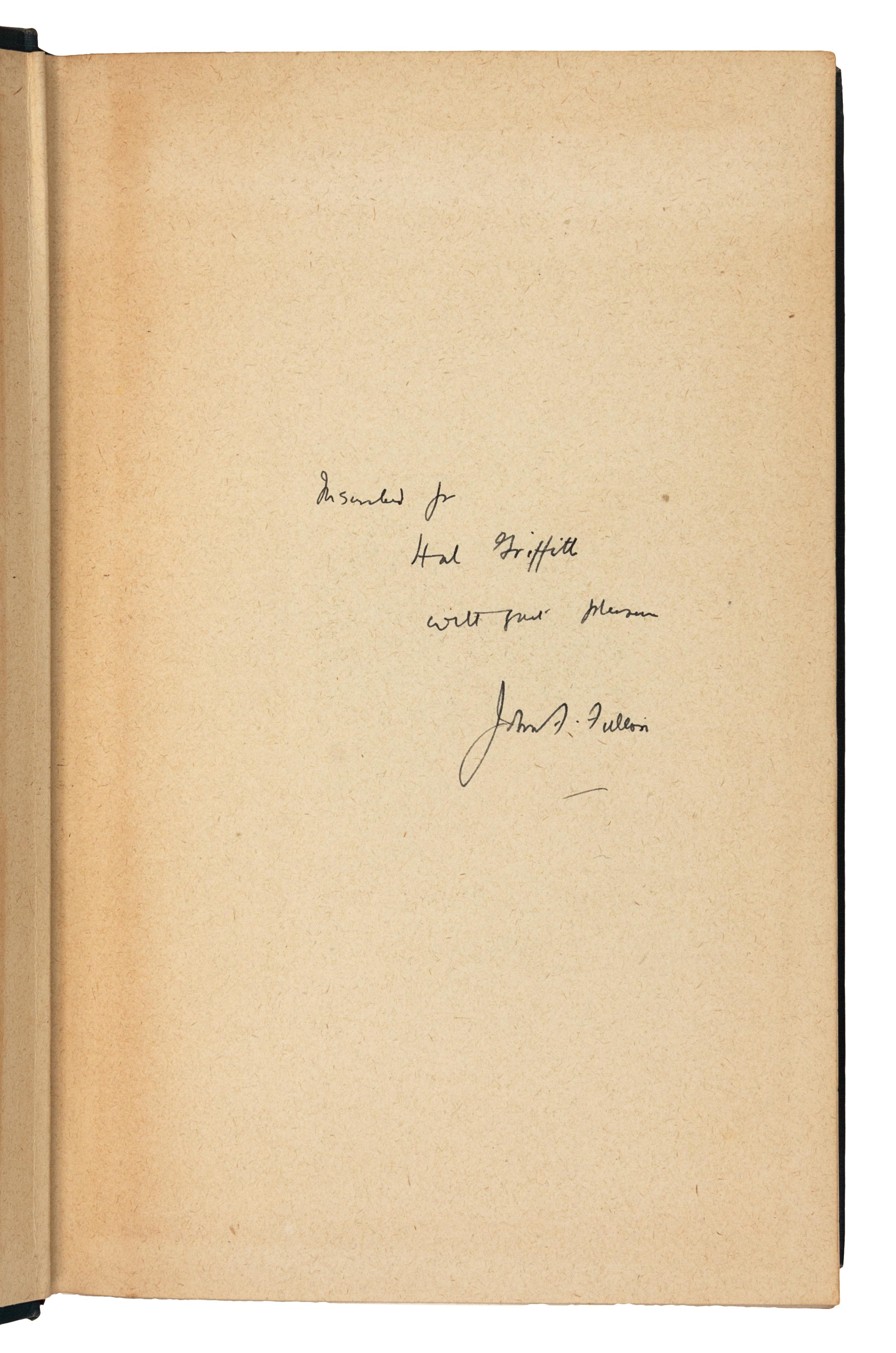 CUSHING, Harvey (1869-1939). The Harvey Cushing Collection of Books and Manuscripts. New York, 1943.