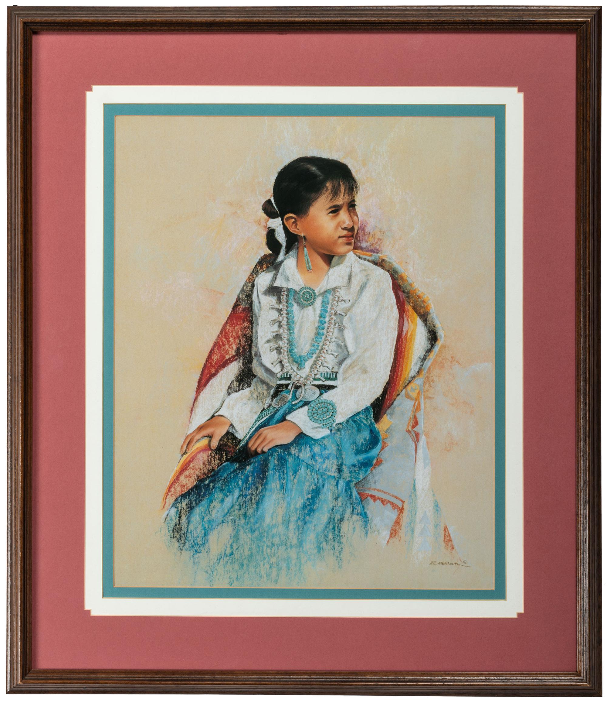 untitled, girl wearing squash blossom